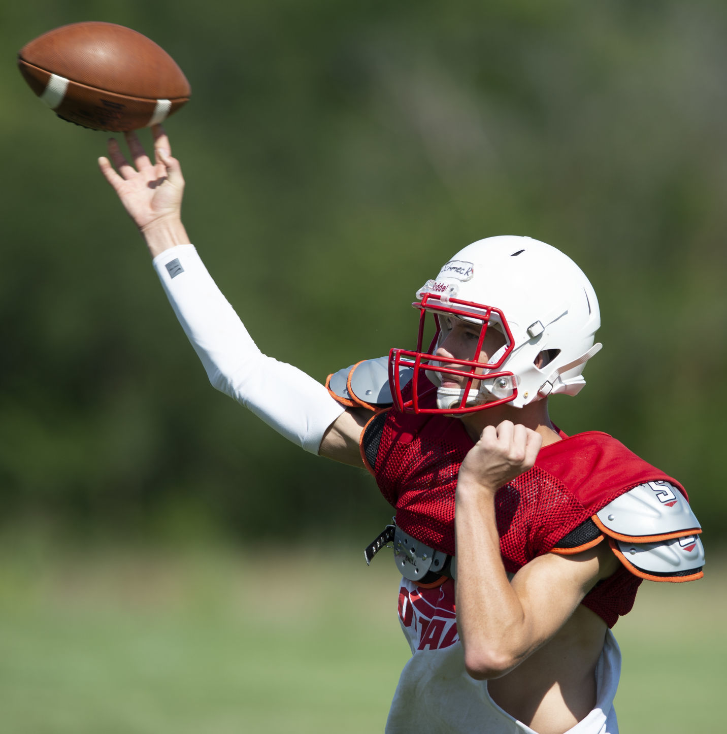 Crete football practice, 8.14